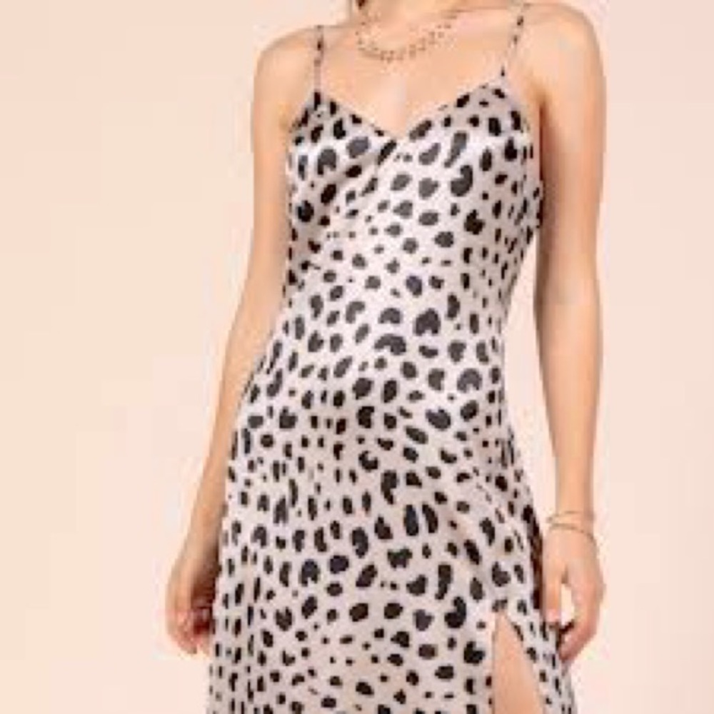 Leopard Print Slip Dress